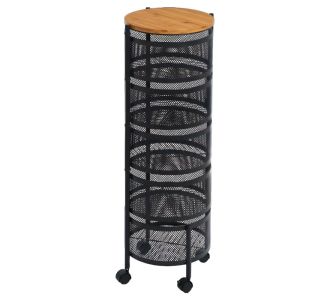 ESTIA ΤΡΟΛΕΪ ΑΠΟΘΗΚΕΥΣΗΣ BAMBOO ESSENTIALS ΜΕΤΑΛΛΙΚΟ ΜΕ 5 ΣΥΡΤΑΡΙΑ ΜΑΥΡΟ - 01-42370 Estia |  Εργαλεία Κουζίνας - Αξεσουάρ στο espiti