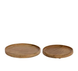 Beauty Home Δίσκοι Mango με Σμάλτο Σετ 2 Τεμαχίων 30 x 30 x 2.5 cm       |  Διακοσμητκά στο espiti