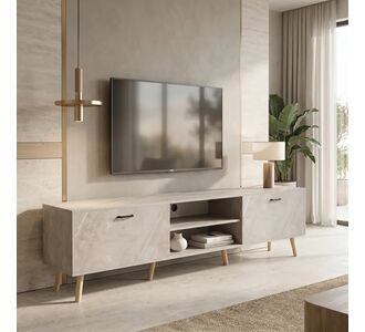 Έπιπλο τηλεόρασης Gorna pakoworld μπεζ εφέ μαρμάρου 180x35x48.6εκ |  Έπιπλα τηλεόρασης στο espiti
