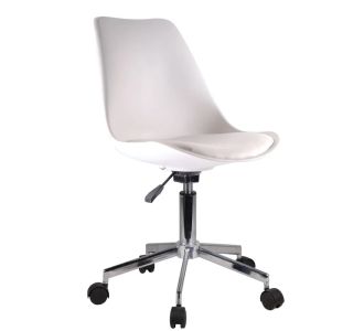 Καρέκλα Γραφείου ArteLibre ΚΥΒΕΛΗ Λευκό PU 48x55x82-92cm 14230020 ArteLibre |  Καρέκλες γραφείου στο espiti