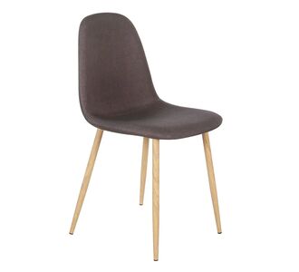 Καρέκλα ArteLibre DAHLIA Καφέ/Φυσικό Ύφασμα/Μέταλλο 50x43x86cm 14320015 ArteLibre |  Καρέκλες στο espiti