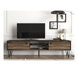 Έπιπλο Τηλεόρασης ArteLibre Thira Σκούρο Καφέ 180x30x49cm 14410045 ArteLibre |  Έπιπλα τηλεόρασης στο espiti