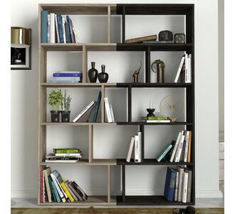 Βιβλιοθήκη ArteLibre Idra Ανοιχτό Καφέ/Σκούρο Καφέ 124x26x159cm 14410081 ArteLibre |  Βιβλιοθήκες στο espiti