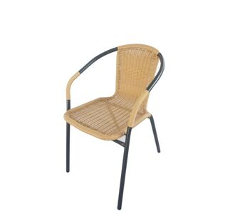 Πολυθρόνα ArteLibre Rattan Mercury Μπεζ/Μαύρο 54x61x73cm 14450003 ArteLibre |  Καναπέδες - Καρέκλες  στο espiti