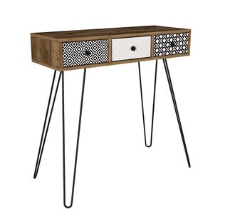 Κονσόλα ArteLibre LIDYA Καφέ Με Σχέδιο 90x35x91cm 14410110 ArteLibre |  Συρταριέρες -Κονσόλες στο espiti