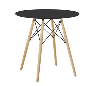 Τραπέζι ArteLibre RAPTOR Μαύρο MDF/Ξύλο Φ70x74cm 14600021 ArteLibre |  Τραπέζια στο espiti