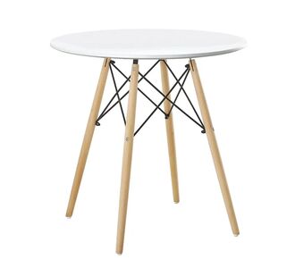 Τραπέζι ArteLibre RAPTOR Λευκό MDF/Ξύλο Φ70x74cm 14600022 ArteLibre |  Τραπέζια στο espiti