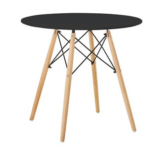 Τραπέζι ArteLibre RAPTOR Μαύρο MDF/Ξύλο Φ80x74cm 14600023 ArteLibre |  Τραπέζια στο espiti