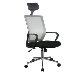 Καρέκλα Γραφείου ArteLibre ΦΟΙΒΗ Γκρι/Μαύρο Mesh 58x59x116-124.5cm 14230046 ArteLibre |  Καρέκλες γραφείου στο espiti