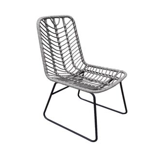 Καρέκλα Κήπου ArteLibre OSASCO Γκρι/Μαύρο Μέταλλο/Rattan 63x47x87cm 14420015 ArteLibre |  Καναπέδες - Καρέκλες  στο espiti