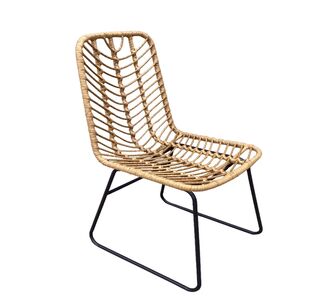 Καρέκλα Κήπου ArteLibre OSASCO Φυσικό/Μαύρο Μέταλλο/Rattan 63x47x87cm 14420016 ArteLibre |  Καναπέδες - Καρέκλες  στο espiti