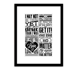 Πίνακας Σε Κορνίζα ArteLibre Πλαστικό 'Quote' 35x45x1.8cm 14680082 ArteLibre |  Πίνακες στο espiti