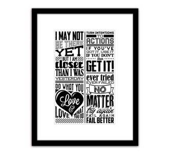 Πίνακας Σε Κορνίζα ArteLibre Πλαστικό 'Quote' 35x45x1.8cm 14680082 ArteLibre |  Πίνακες στο espiti