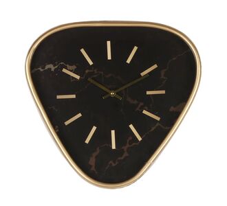 Ρολόι Τοίχου ArteLibre Μαύρο/Χρυσό Μέταλλο/MDF 40x38x6cm 14700001 ArteLibre |  Ρολόγια στο espiti