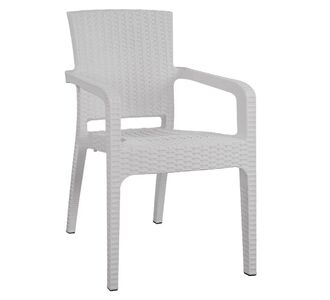 Καρέκλα Κήπου ArteLibre Λευκό Rattan 58x55x87cm 14720001 ArteLibre |  Καναπέδες - Καρέκλες  στο espiti