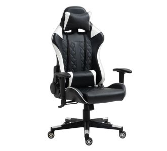 Καρέκλα Γραφείου ArteLibre Gaming ENNIS Μαύρο/Λευκό PVC 70x55x122-131cm 14730002 ArteLibre |  Καρέκλες γραφείου στο espiti