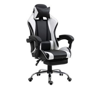 Καρέκλα Γραφείου ArteLibre Gaming BRAY Λευκό/Μαύρο PVC 67x50x120-127cm 14730011 ArteLibre |  Καρέκλες γραφείου στο espiti