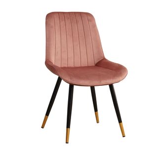 Καρέκλα ArteLibre MOSEY Ροζ Βελούδο/Μέταλλο/Ξύλο 52x57x85cm 14600033 ArteLibre |  Καρέκλες στο espiti