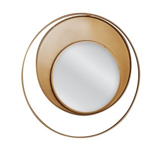 Καθρέπτης Τοίχου ArteLibre BOLGER Χρυσό Μέταλλο Γυαλί 60x3x60cm 14790001 ArteLibre |  Καθρέπτες στο espiti
