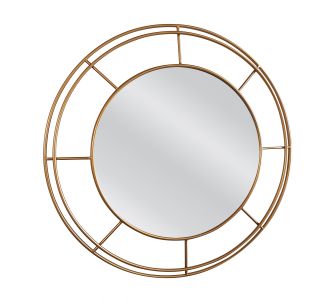 Καθρέπτης Τοίχου ArteLibre AGHAN Χρυσό Μέταλλο/Γυαλί 80x3x80cm 14790006 ArteLibre |  Καθρέπτες στο espiti