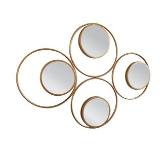 Καθρέπτης Τοίχου ArteLibre AMROTH Χρυσό Μέταλλο/Γυαλί 65x3x90cm 14790013 ArteLibre |  Καθρέπτες στο espiti