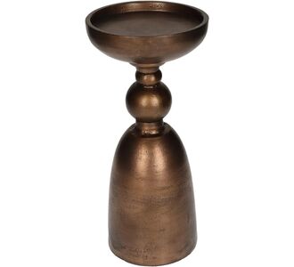 Κηροπήγιο ArteLibre Μπρονζέ Αλουμίνιο 12x12x26cm 05150189 ArteLibre |  Διακοσμητκά στο espiti