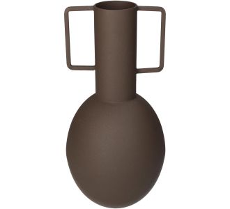 Βάζο ArteLibre Καφέ Μέταλλο 13x13x27cm 05150411 ArteLibre |  Βάζα στο espiti