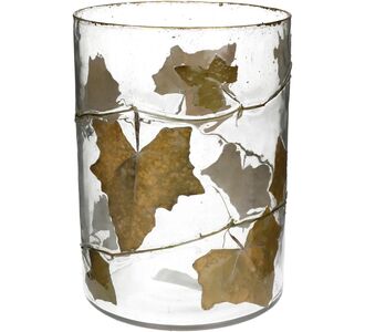 Κηροπήγιο ArteLibre Φύλλα Διάφανο Γυαλί 15x15x20cm 05150564 ArteLibre |  Διακοσμητκά στο espiti