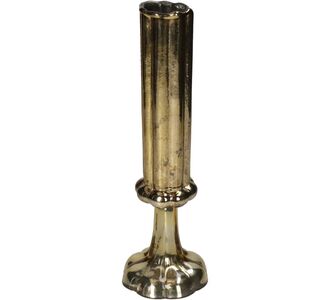 Βάζο ArteLibre Φλάουτο Χρυσό Γυαλί 9x9x26.5cm 05150567 ArteLibre |  Βάζα στο espiti