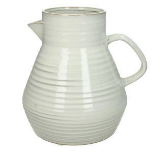 Βάζο ArteLibre Κανάτα Λευκό Πέτρα 20x17.5x20cm 05152126 ArteLibre |  Βάζα στο espiti