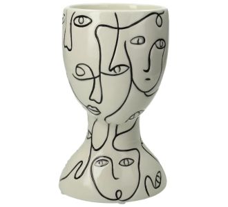 Κασπώ ArteLibre Πρόσωπα Λευκό Δολομίτης 12x11x19.5cm 05152418 ArteLibre |  Οικιακά στο espiti