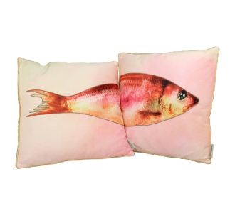 Μαξιλάρι ArteLibre Ψάρι Ροζ Polyester 45x45cm Σετ 2Τμχ 05152827 ArteLibre |  Μαξιλάρια διακοσμητικά στο espiti