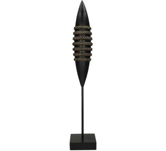 Διακοσμητικό ArteLibre Tribal Μαύρο Polyresin 10x10x55cm 05152993 ArteLibre |  Διακοσμητκά στο espiti