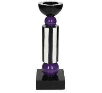 Κηροπήγιο ArteLibre Μοβ Polyresin 8.2x8.2x24cm 05153183 ArteLibre |  Διακοσμητκά στο espiti