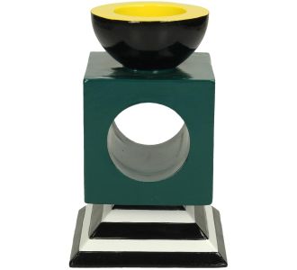 Κηροπήγιο ArteLibre Πετρόλ Polyresin 9.2x9.2x14.5cm 05153185 ArteLibre |  Διακοσμητκά στο espiti