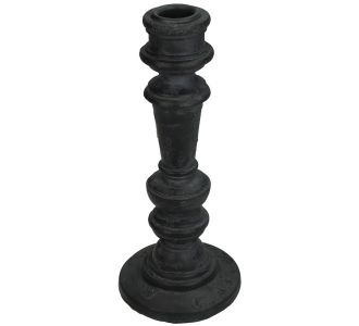 Κηροπήγιο ArteLibre Μαύρο Polyresin 8.5x8.5x20cm 05153463 ArteLibre |  Διακοσμητκά στο espiti