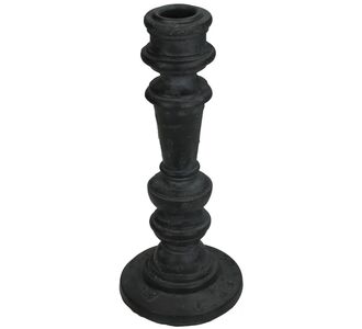 Κηροπήγιο ArteLibre Μαύρο Polyresin 8.5x8.5x20cm 05153463 ArteLibre |  Διακοσμητκά στο espiti