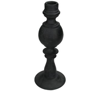 Κηροπήγιο ArteLibre Μαύρο Polyresin 8.5x8.5x22cm 05153464 ArteLibre |  Διακοσμητκά στο espiti