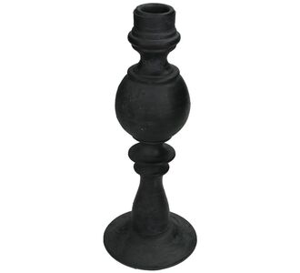 Κηροπήγιο ArteLibre Μαύρο Polyresin 8.5x8.5x22cm 05153464 ArteLibre |  Διακοσμητκά στο espiti