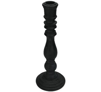 Κηροπήγιο ArteLibre Μαύρο Polyresin 8.5x8.5x24cm 05153465 ArteLibre |  Διακοσμητκά στο espiti