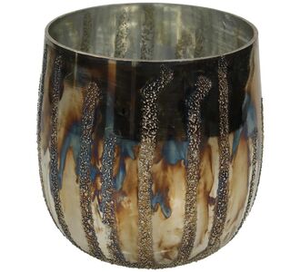 Κηροπήγιο ArteLibre Ασημί Γυαλί 12x12x12cm 05153687 ArteLibre |  Διακοσμητκά στο espiti