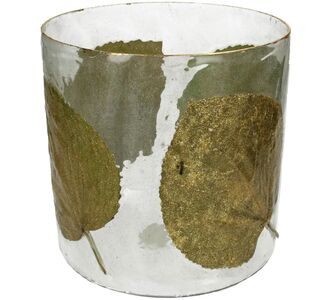 Κηροπήγιο ArteLibre Φύλλα Διάφανο Γυαλί 20x20x20cm 05153791 ArteLibre |  Διακοσμητκά στο espiti