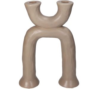 Κηροπήγιο ArteLibre Μπεζ Κεραμικό 19.5x6.5x27cm 05153996 ArteLibre |  Διακοσμητκά στο espiti