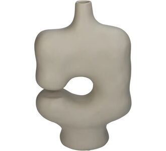 Βάζο ArteLibre Ακανόνιστο Ιβουάρ Polyresin 19x8.8x29.5cm 05155213 ArteLibre |  Βάζα στο espiti