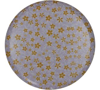 Δίσκος ArteLibre Λουλούδια Πολύχρωμο Μέταλλο 33x33x1.8cm 05155248 ArteLibre |  Οικιακά στο espiti