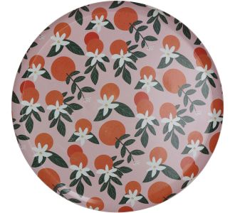 Δίσκος ArteLibre Πορτοκάλια Πολύχρωμο Μέταλλο 33x33x1.5cm 05155254 ArteLibre |  Οικιακά στο espiti