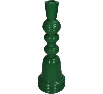Κηροπήγιο ArteLibre Πράσινο Polyresin 10x10x30cm 05155319 ArteLibre |  Διακοσμητκά στο espiti