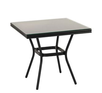 Τραπέζι Κήπου ArteLibre ANGOLA Μαύρο Αλουμίνιο/Γυαλί 80x80x75cm 14840069 ArteLibre |  Τραπέζια κήπου στο espiti