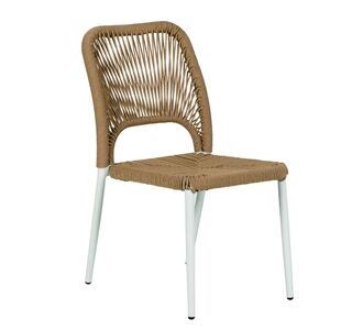 Καρέκλα Κήπου ArteLibre TINKISSO Λευκό/Φυσικό Αλουμίνιο/Rattan 45x63x82cm 14840019 ArteLibre |  Καναπέδες - Καρέκλες  στο espiti
