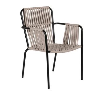 Πολυθρόνα Κήπου ArteLibre DAYA Γκρι/Μαύρο Αλουμίνιο/Rattan 57x67x84cm 14840048 ArteLibre |  Καναπέδες - Καρέκλες  στο espiti